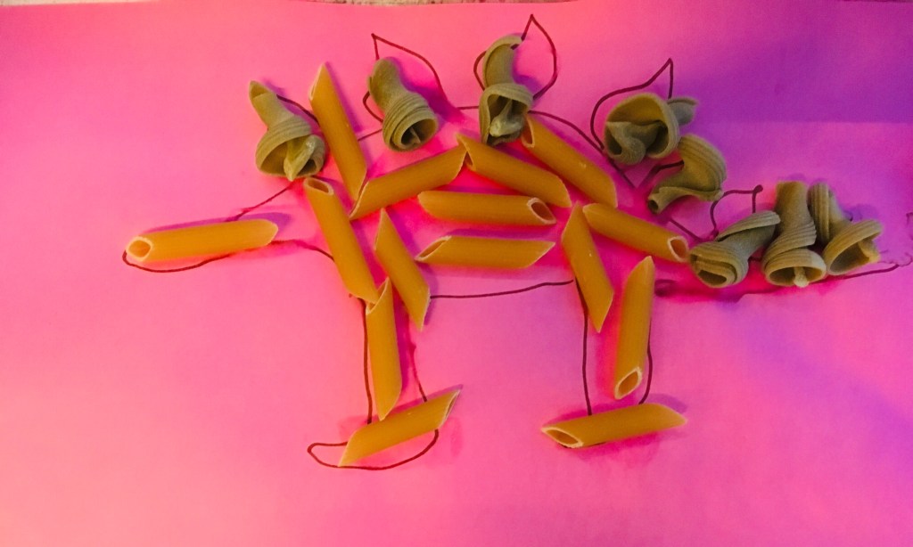 Making Dinosaur Skeletons with&nbsp;Pasta!