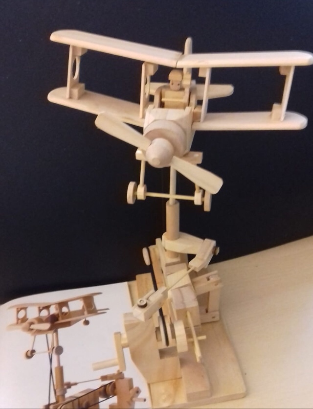 Bi plane wooden kit by timber kits